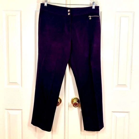 ANNE KLINE BLACK STRETCH PANTS SIZE 10 - Picture 1 of 6